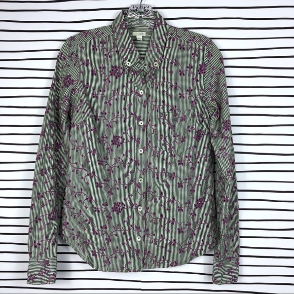 Anthropologie Tops - Odille Gingham Plaid Button Down